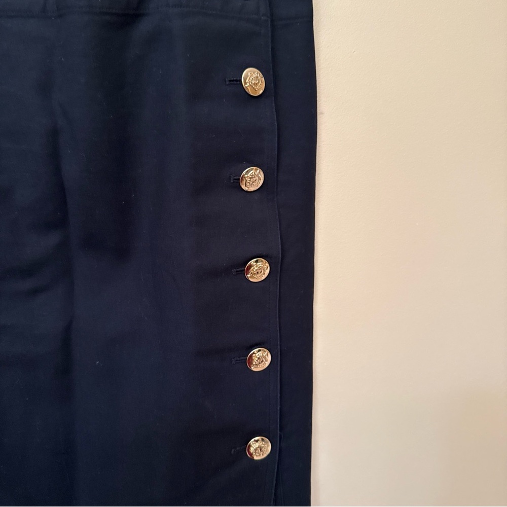 Ralph Lauren Blue Label Black Skirt with Gold Accents - Picture 3 of 6